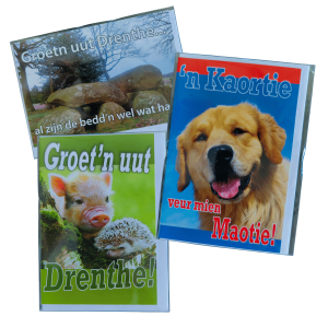 Wenskaart Boer'n Kunst Drenthe