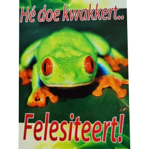 wenskaart groningen – Hé doe kwakkert.. Felesiteerd!