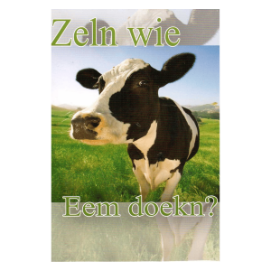 Wenskaart Gronings – Zeln wie eem doeken?