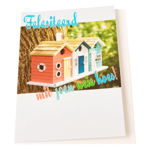 Wenskaart Gronings – Felesiteerd mit joen neie hoes!